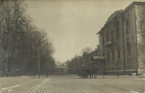 belarus russia, BREST BREST-LITOVSK, Street Scene (1916) RPPC Postcard WWI