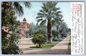 1906 DOHENY RESIDENCE CHESTER PLACE LOS ANGELES CALIFORNIA ANTIQUE POSTCARD 