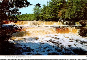 Michigan Upper Peninsula Lower Falls Of The Tanquamenon River