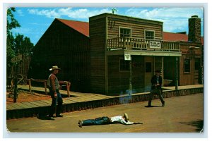 c1970s The Dalton Gang Shoots it Out Oklahoma City OK Frontier City USA Postcard