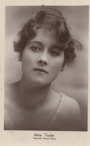 Alma Taylor Hepworth Picture Print Actress Rare RPC Old Postcard