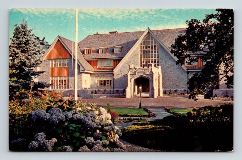 Victoria British Columbia Canada Government House Streetview Chrome Postcard 