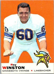 1969 Topps Football Card Roy Winston Minnesota Vikings sk5624