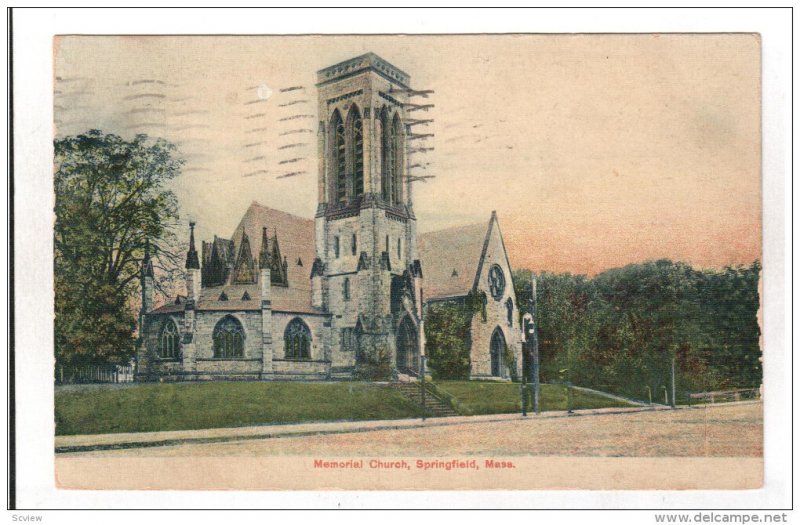 SPRINGFIELD, Massachusetts, PU-1909; Memorial Church