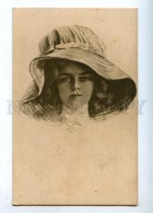 177388 BELLE in HAT by BOILEAU Vintage FROLOV Russian PC