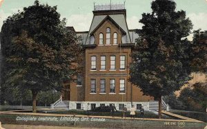 Collegiate Institute Lindsay Ontario Canada 1910c postcard