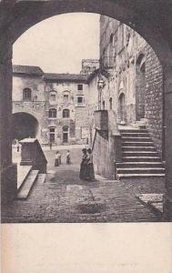 Italy Gimignano Piazza Vittorio Emanuelle dall'Arco di San Giovanni