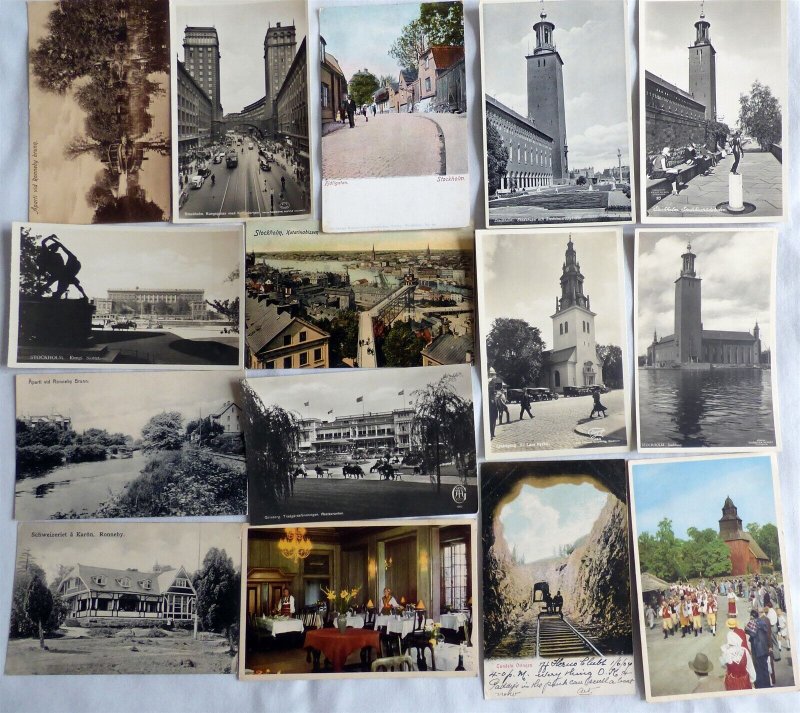 BU146 - Sweden - 110 Topographical postcards 