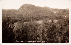 Golf Club Sainte-Marguerite-Station Quebec Golfing Charpentier RPPC Postcard H59