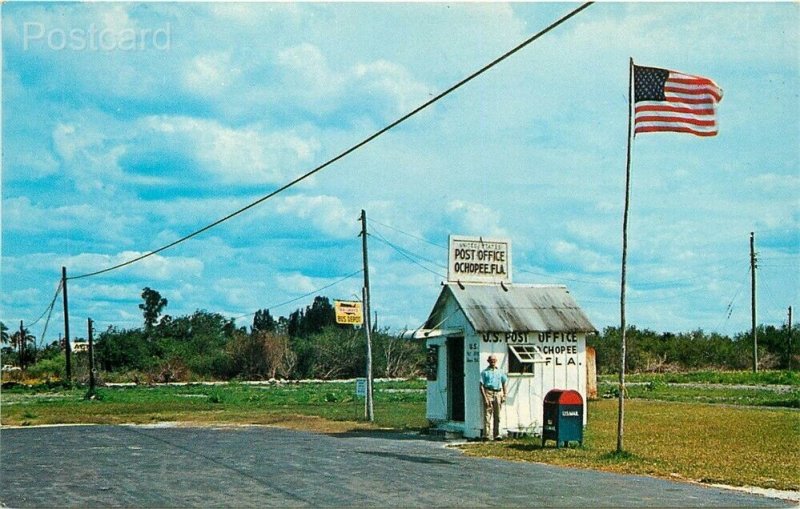 FL, Ochopee, Florida, Smallest Post Office in US, Lot of 2