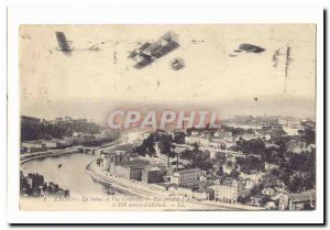 Lyon Old Postcard The Saone and general view View from the & # 39ascenseur ha...