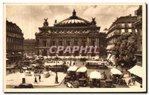 Old Postcard Paris Strolling Square The Opera