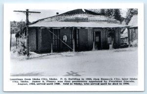 RPPC IDAHO CITY, ID ~ The Old POST OFFICE c1950s Boise County   Postcard