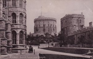 WINDSOR England PU-1904 Round Tower And Chapel TUCK 1590