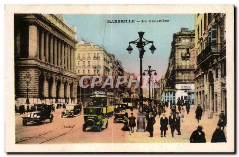 Marseille - La Canebiere - Old Postcard
