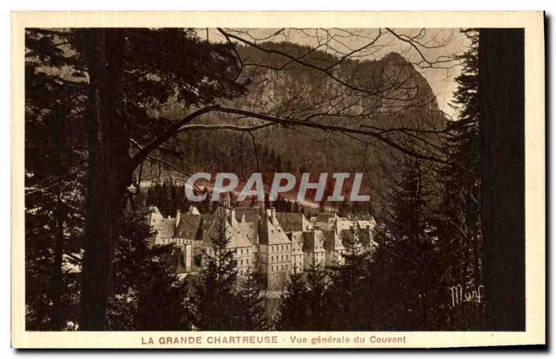 Old Postcard La Grande Chartreuse Monastery General view
