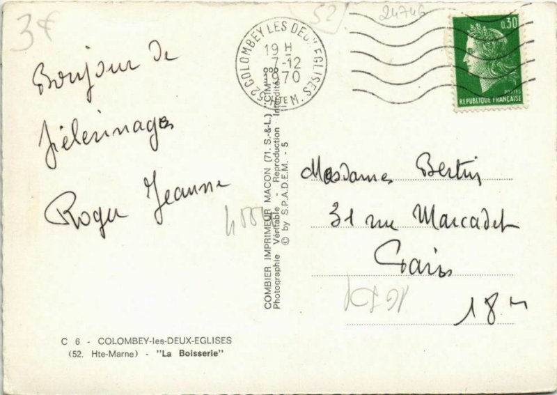 CPM COLOMBEY-LES-DEUX-EGLISES La Boisserie (24746)