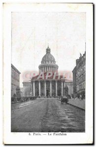 Paris Old Postcard Pantheon
