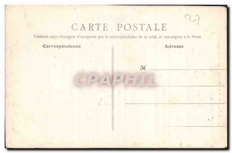 Old Postcard Gisors Eure Dungeon Inside view