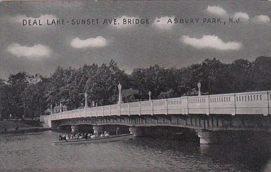 Sunset Avenue Bridge Over Deal Lake Asbury Park New Jersey