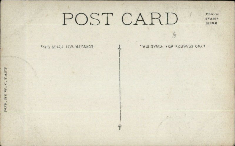 Norfolk NY Bridge Dam Homes c1910 Real Photo Postcard