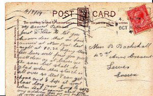 Genealogy Postcard - Backshall, 43 St Anns Crescent, Lewes, Sussex A1492