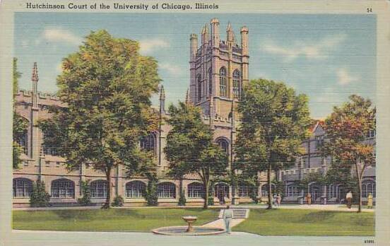 Illinois Chicago Hutchinson Court Of The University Of Chicago 1943