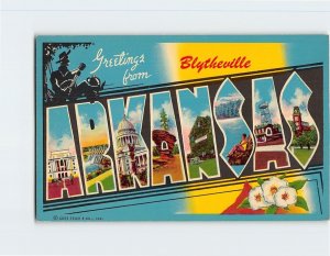 Postcard Greetings from Blytheville, Arkansas