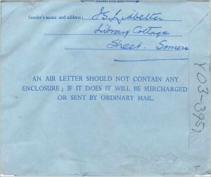 Entier Postal Stationery Postal Aerogramme Aeogram Great Britain Great Britain