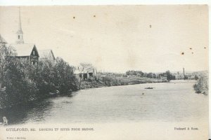 America Postcard - Guildford, Maine (ME) - Looking Up River From Bridge - TZ4329