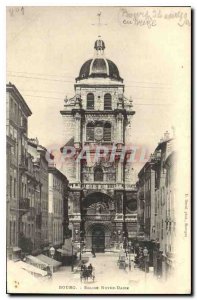 Old Postcard Bourg Eglise Notre Dame