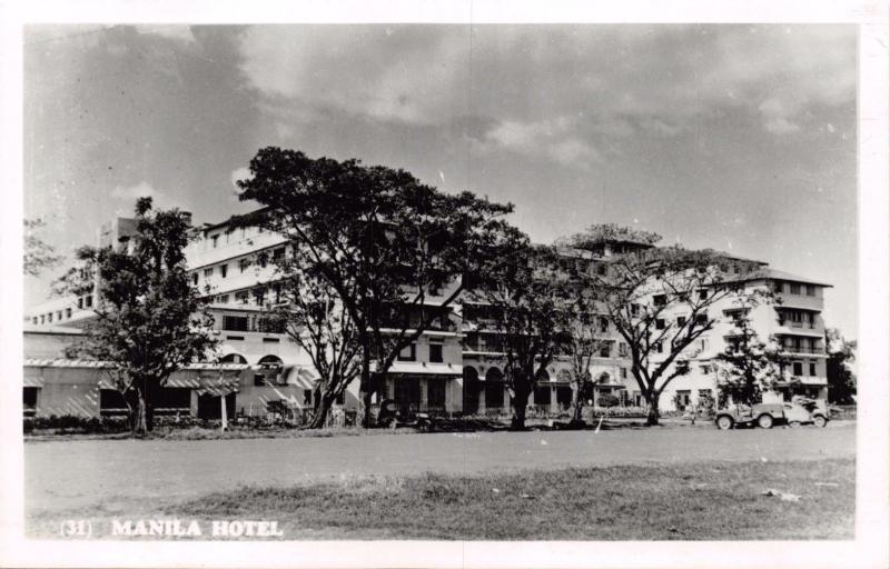 PHILIPPINES-MANILLA HOTEL-PHOTO POSTCARD c1959