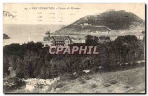 Postcard Old Spain Espana Spain San Sebastian Palacio de Miramar