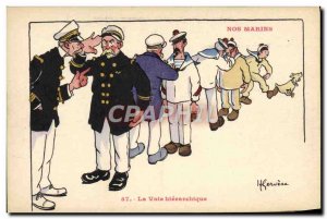 Postcard Old Gervese Illustrator Our Sailors the hierarchical path