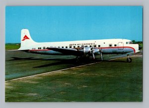 Aviation Airplane Postcard Delta Air Transport Airlines Douglas DC-6B L2
