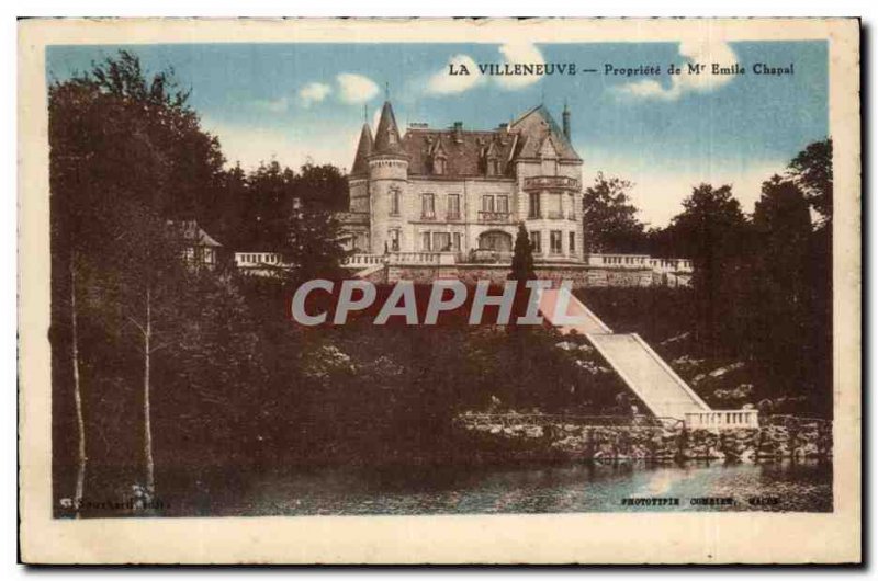 Villeneuve Old Postcard Property of Mr Emile Chapal