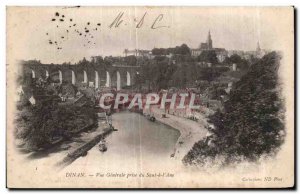 Postcard Old Dinan Vue Generale taken Sault has the Donkey