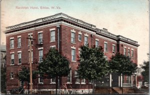 Postcard WV Elkins - Randolph Hotel