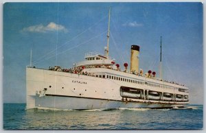 Vtg Santa Catalina California CA Steamer Catalina Passenger Ship Postcard