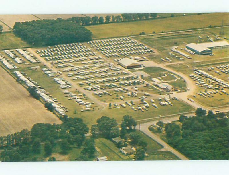 Unused Pre-1980 AERIAL VIEW OF TOWN Elkhart Indiana IN n1999