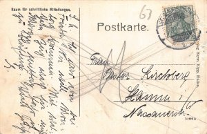 Germany Bulmke-Huellen Gruss aus Huellen Huellerstrasse Street vintage postcard