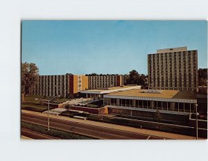 Postcard Illinois Street Residence Halls, University of Illinois, Urbana, IL