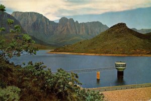 VINTAGE POSTCARD CONTINENTAL SIZE WEMMERSHOEK DAM CAPE PROVINCE OF SOUTH AFRICA