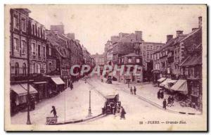 Old Postcard Flers Grande Rue