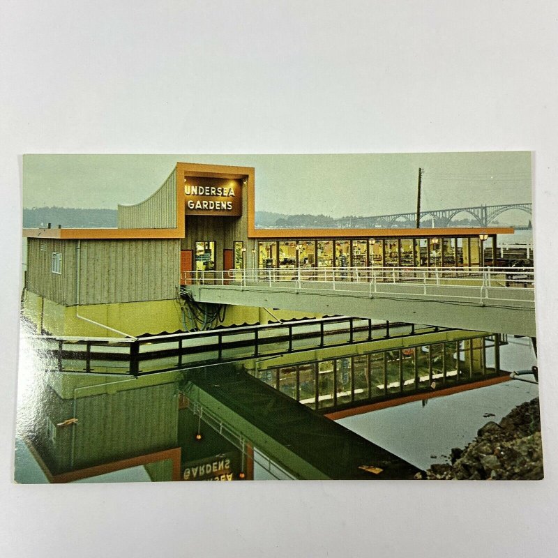 Vintage Undersea Gardens Oregon Newport Yaquina Bay Blvd Building OR