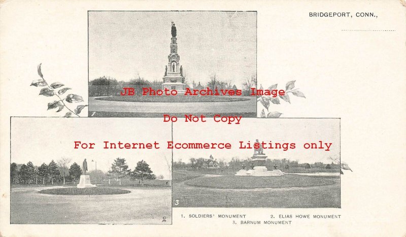 CT, Bridgeport, Connecticut, Multi-Views Of Monuments In City