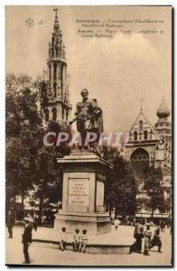 Belgium - Belgium - Antwerp - Antwerpen - Pace Green Cathedral and Rubens sta...