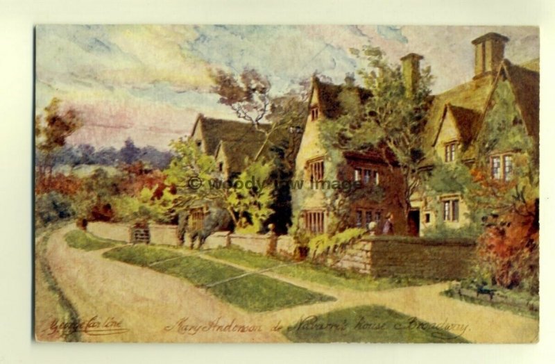 ar0049 - Mary Anderson de Navarre's House, Broadway - George Carline - Postcard
