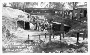 Amusement Ghost Town Knotts Berry Farm Goldmine RPPC Photo Postcard 20-3416