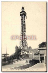 Postcard Old Lyon Metallic Tower of Fourviere